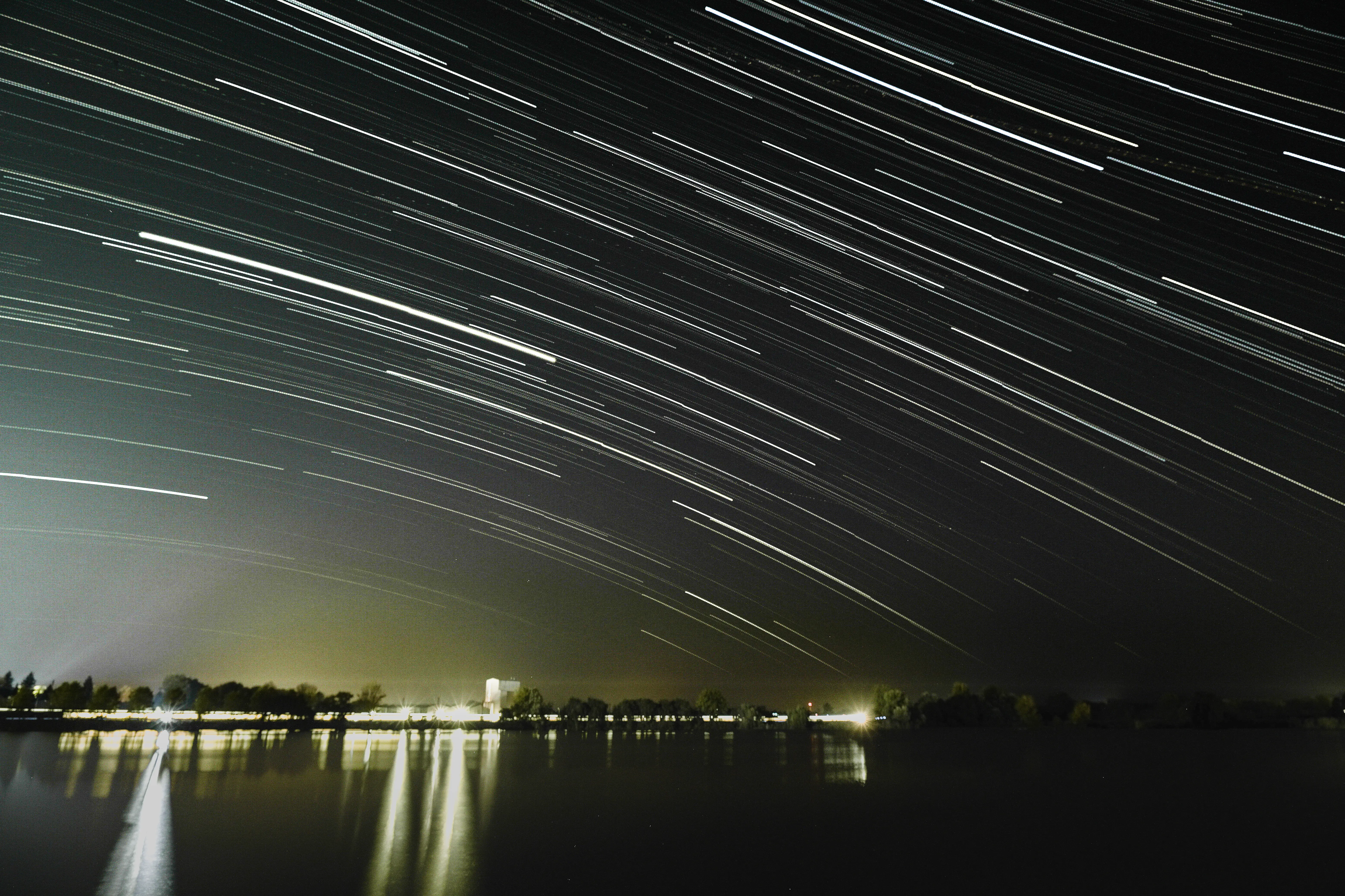 Környei tó star trails